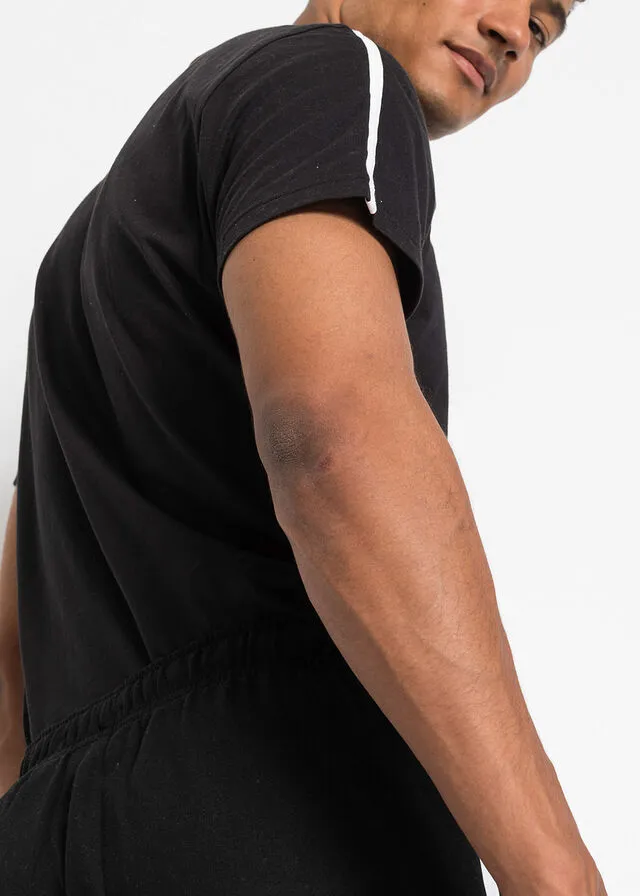 PANTALóN DE CHáNDAL (2 UNIDADES) NEGROGRIS CLARO JASPEADO